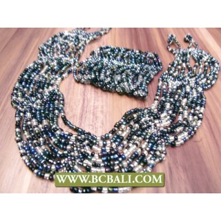 Chocker Necklaces Beads Multi Strand Sets