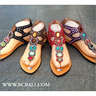 Bcbali Colection Sandals Leather Slippers