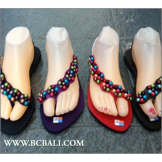 Bali Strappy Sandals Bead Slipper